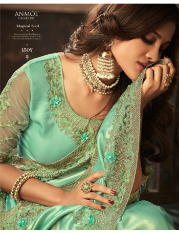Gorgeous Designer Light Green Saree (Immediate Dispatch!)
