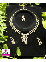 Elegant Silver and Gold Full Jewellery Set